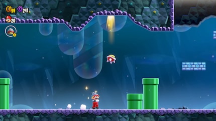 Thanks to the drill helmet, I’m no longer fazed by spiky enemies falling from the sky.