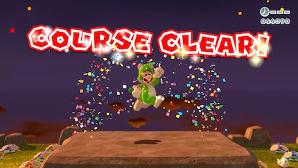 Luigi, of course, gets a green cat costume.