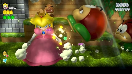 In Super Mario 3D World, all playable characters are able to take advantage of the Mega Mushroom, including Princess Peach.