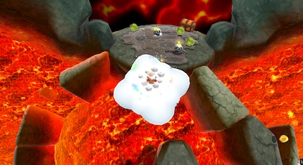 Mario conjures up new platforms using Cloud Flower.
