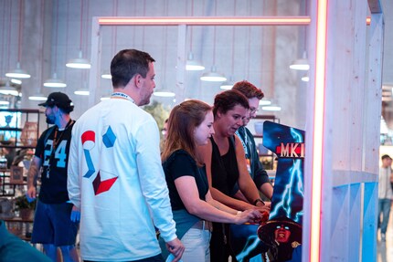Le coin arcade était toujours très fréquenté.