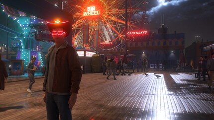 Naturalmente, come premio al luna park mi sono scelto il cappello con le lucine.