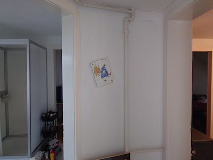 Ecco come appare un'immagine senza zoom. Sì, il quadro pende storto di proposito.