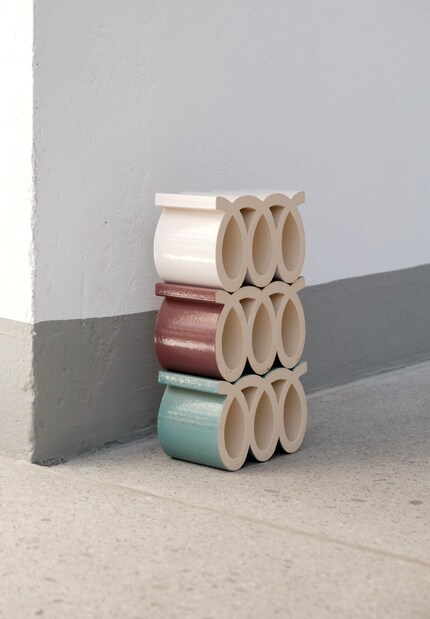 The table by Kwangho Lee is made entirely of tiles. 