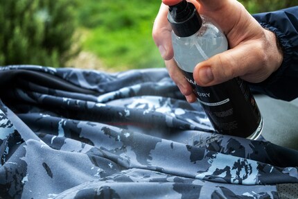 Shoes, socks, bib shorts, gloves and my jacket are waterproofed with Dr. Dry.
