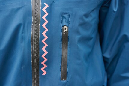 Practical detail: the chest pocket for mobile phone or keys.