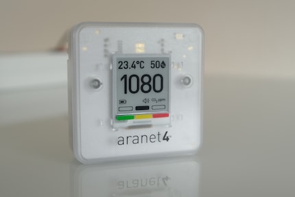 Wenn die Luft schlecht wird, ist das auf dem E-Ink-Display nicht gleich zu erkennen.