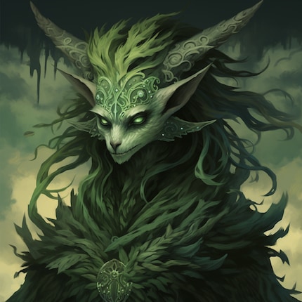 Magdalena Martullo Blocher as a MTG Creature on the green colour pie.
