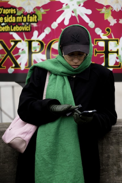 Cap plus balaclava scarf – a particularly cool combo.