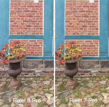 Ich erkenne minimale Unterschiede in der Farbwiedergabe, aber nicht bei der Detailgenauigkeit.