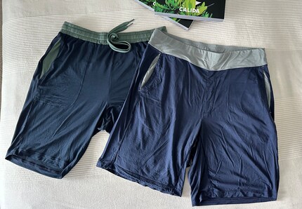 Two shorts that look as much alike as the Klitschko brothers. (And before anyone asks: No, I don’t iron my pyjamas).