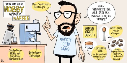 Cartoon pour les nerds du café