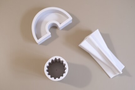 The silicone moulds are flexible.