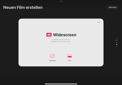 Inizia il tuo progetto selezionando il formato.