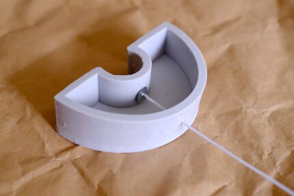 Option 2: with a hole, the candle can later stand upright.