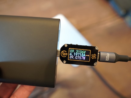 Nur mit der Xiaomi-Powerbank und dem Xiaomi-Handy habe ich hohe Ladeleistungen erreicht.