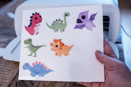 This is what the finished sticker paper looks like.