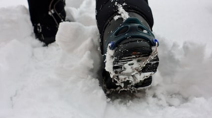 The Pro spikes fit over my thick winter boots and are great for hiking in the snow.