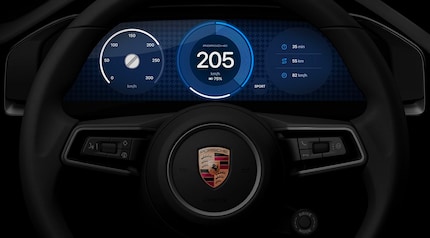 Lo sfondo del cruscotto Porsche imita il motivo «Pepita» dei rivestimenti dei sedili Porsche.
