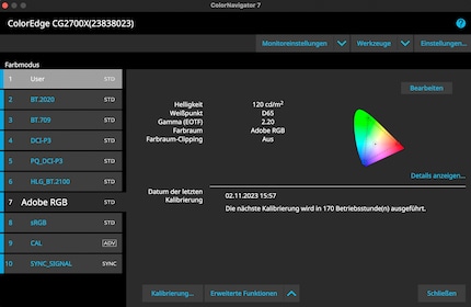 Je paramètre le calibrage dans ColorNAvigator et l’écran se charge du reste.