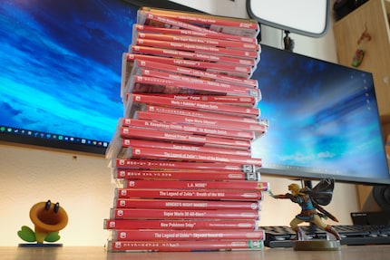 My collection of physical Switch games.