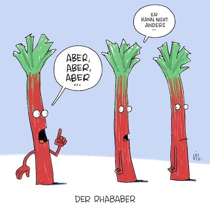 Der Rhababer ist bestimmt Abärs Leibspeise.