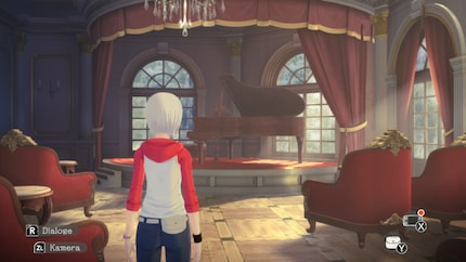 Sur les captures d’écran, certaines pièces du manoir sur l’île des fantômes ressemblent à un artwork 2 D.