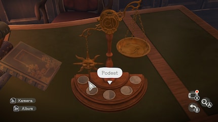 Au début d’une énigme, le jeu zoome sur les objets importants.