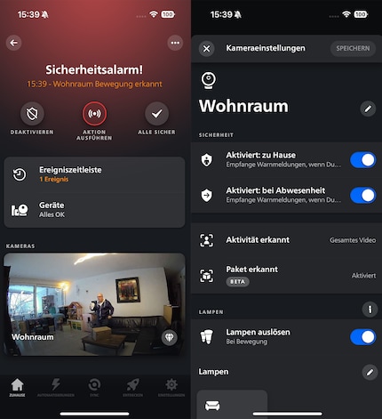 Die App ist übersichtlich, auch wenn es sehr viele Optionen gibt.