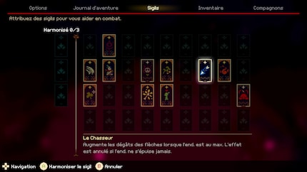 Les sigils vous permettent de compléter vos compétences et de les adapter à la situation.