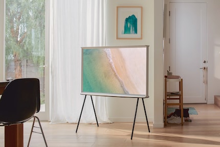 Free-standing TVs such as The Serif blend in well with any interior thanks to their slim shape.
