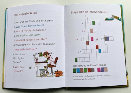 À la fin du livre, les petits lecteurs peuvent vérifier si, à force d'apprendre à lire, ils ont bien compris le contenu.