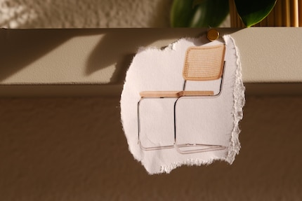 Coole Kombi: Der Stahlrohr-Klassiker verbindet ein natürliches Material mit einem industriellen.