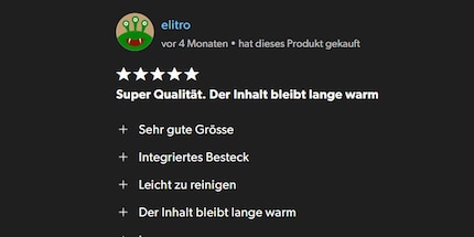 Questo utente conferma il test «Kassensturz».
