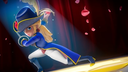 Uno dei miei primi ruoli: Peach come schermitrice.