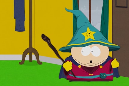Cartman freut sich auf magische Schlachten im Schnee und wirft sich in Schale.