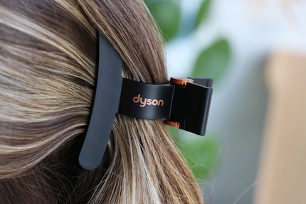 I use Dyson’s wide hair clip all the time now.