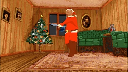Edward Carnby in «Alone in the Dark 2» im Santa-Kostüm. Wie es sich für den Protagonisten eines Horror-Spiels gehört.