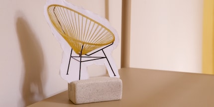 Nel suo stile mid-century, la «Acapulco Chair» dà un tocco di classe sia agli spazi interni che esterni.