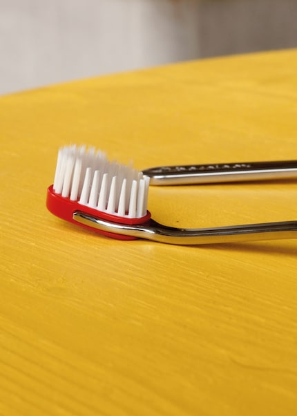 La tête interchangeable des embouts Berninox est en plastique recyclé, le manche en acier inoxydable.