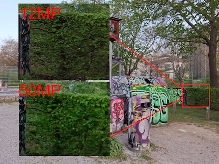 La version 12 mégapixels est un peu plus belle, mais seulement si on zoome de très près.