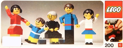 Voilà à quoi ressemblent les premières figurines Lego de 1974.