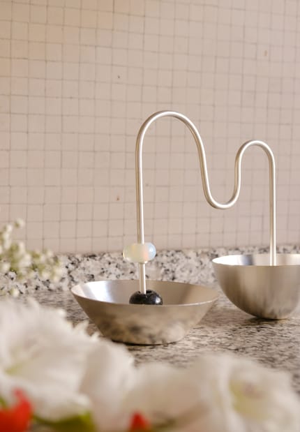 «Aperitivo Set» di Natalia Criado | ottone argentato.