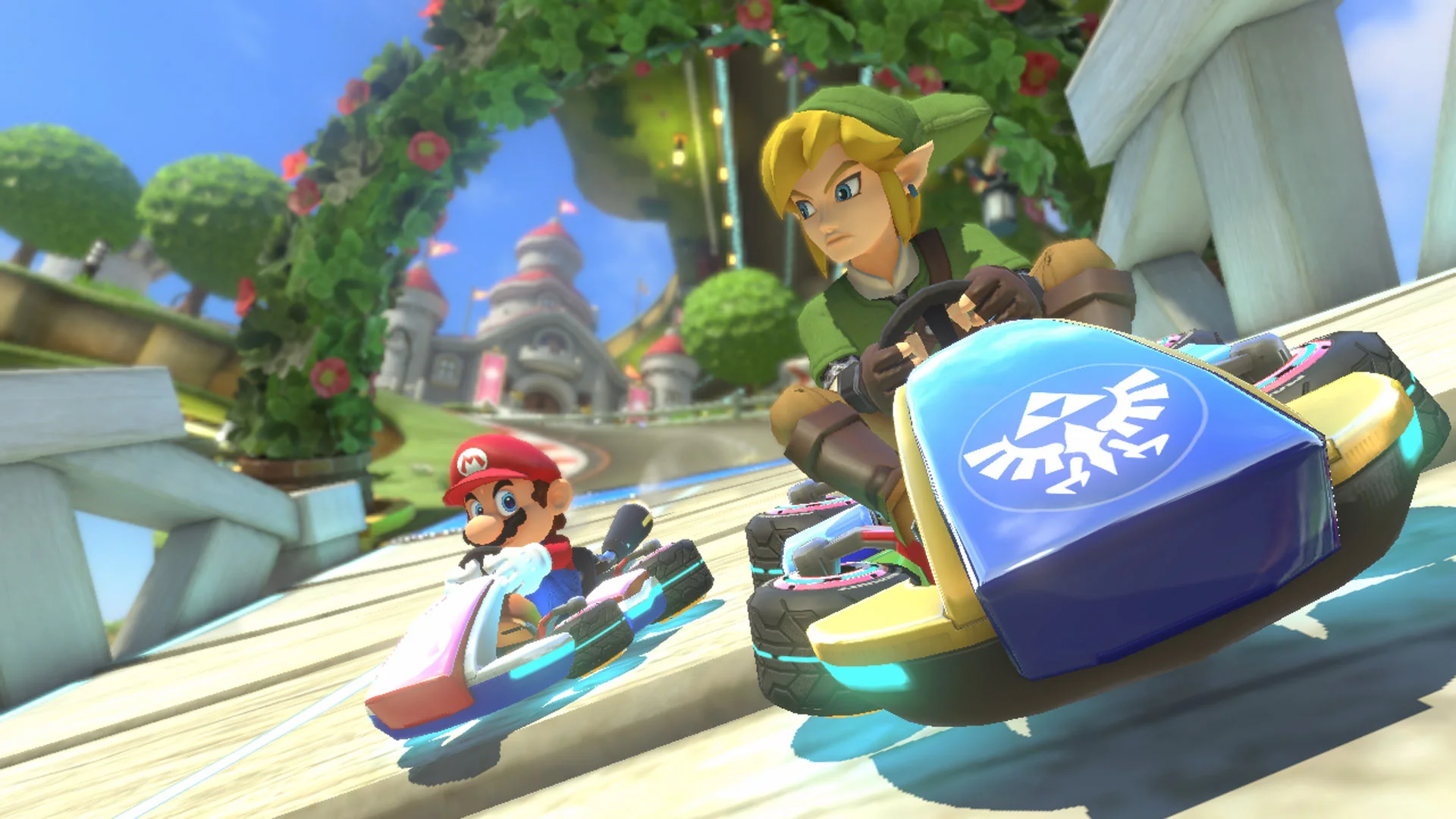Link come personaggio giocabile in «Mario Kart 8». Pazzesco.