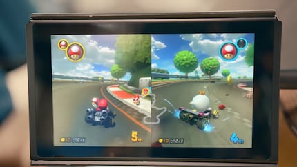 La breve scena di «Mario Kart» del video di annuncio di Switch.