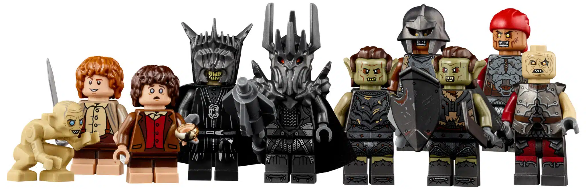 Les dix figurines LEGO incluses.