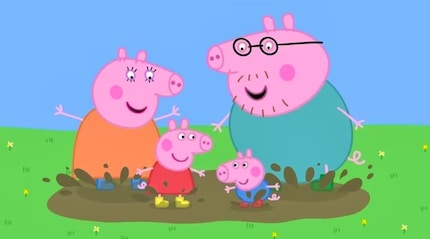 Pour les Pig, la chose la plus géniale du monde : sauter dans une flaque de boue.