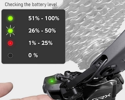 Il pulsante multifunzione ti permette, tra l'altro, di controllare lo stato di carica della batteria.