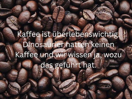 Am nächsten Tag bekomme ich von meiner Freundin eine klare Botschaft, was sie von meinem Ohne-Kaffee-Vorhaben hält.