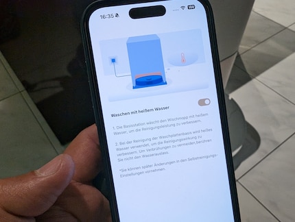 La fonction de nettoyage à l'eau chaude peut être désactivée si vous le souhaitez.